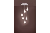 Lamper - EGLO Stars of Light SIRACUSA klyngependel 5L Ø500 børstet stål - 39502