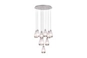 Lamper - EGLO Stars of Light SIRACUSA klyngependel 10L Ø580 børstet stål - 39503