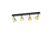 Lamper - EGLO Stars of Light MELITO spot 4x510lm sort/guld - 39576