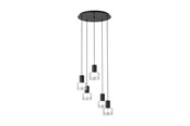 Lamper - EGLO Stars of Light MOLINEROS klyngependel 5xGU10 Ø530 sort/klar - 39727