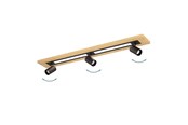 Lamper - EGLO Stars of Light TORRESTRALLE spotskinne 3L GU10 sort/træ/hvid - 39749