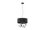 Lamper - EGLO Stars of Light ESCUELA pendel 3L E27 sort M/GLASSTEN - 39845
