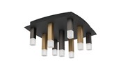Lamper - EGLO Stars of Light ESTANTERIOS loftlampe 9L sort/grå/brun - 39905