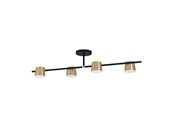 Lamper - EGLO Stars of Light ALTAMIRA loftlampe L1155 sort/børstet messing - 39984