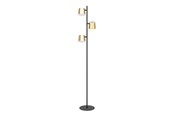 Lamper - EGLO Stars of Light ALTAMIRA gulvlampe sort/børstet messing - 39987