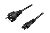 Strømkabel (intern) - Deltaco - power cable - power CEE 7/7 to IEC 60320 C5 - 20 cm - DEL-109C-20