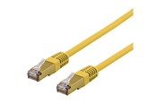 Netværkskabel - Deltaco SFTP-60GLAH - patch cable - 50 cm - yellow - Gul - 0.5m - SFTP-60GLAH