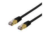Netværkskabel - Deltaco SFTP-611SAH - patch cable - 1.5 m - black - Sort - 1m - SFTP-611SAH