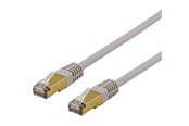 Netværkskabel - Deltaco SFTP-61AH - patch cable - 1 m - grey - Grå - 1m - SFTP-61AH
