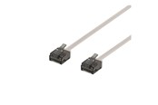 Netværkskabel - Deltaco patch cable - 30 cm - grey - Grå - 0.3m - UUTP-2000