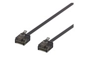 Netværkskabel - Deltaco patch cable - 1 m - black - Sort - 1m - UUTP-2027