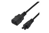 Strømkabel (intern) - Deltaco - power cable - IEC 60320 C14 to IEC 60320 C5 - 2 m - 7333048060150
