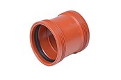Afløb - Wavin PP dobbeltmuffe 200mm - 1553260