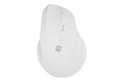 Mus - Natec CRAKE 2 - vertical mouse - Bluetooth 5.2 2.4 GHz - white - Vertical mouse - Optisk - 6 knapper - Hvid - NMY-2257