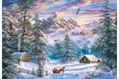 Puslespil - Castorland Mountain Christmas (1000) - C-104680-2