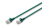 Netværkskabel - DIGITUS CAT 6A F-FTP Slim Patch Cord - Grøn - 1meter - DK-1632-A-015S-G
