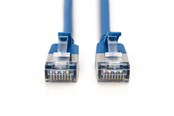 Netværkskabel - DIGITUS CAT 6A F-FTP Slim Patch Cord - 0.5m - Blå - 0.5m - DK-1632-A-005S-B