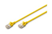 Netværkskabel - DIGITUS patch cable - 30 cm - yellow - Gul - 0.3m - DK-1632-A-003S-Y