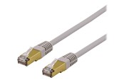 Netværkskabel - Deltaco patch cable - 50 cm - grey - Grå - 0.5m - SFTP-60AH