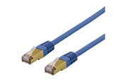 Netværkskabel - Deltaco SFTP-60BAH - patch cable - 50 cm - blue - Blå - 0.5m - SFTP-60BAH