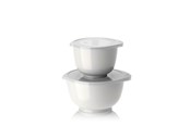 Køkkentilbehør - Rosti - Margrethe bowls Set of 2 + lids - White - 29928