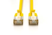 Netværkskabel - DIGITUS CAT 6A F-FTP Slim Patch Cord - 0.5m - Gul - 0.5m - DK-1632-A-005S-Y