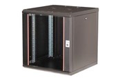 Rack skabe - Equip Pro Mount - rack - 600x600 mm with glass door removable and lockable panels assembled - 12U - EPM-12-6060-B-CBAA