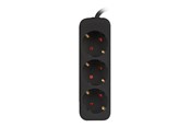Strømkabel (ekstern) - Lanberg - power strip - 2500 Watt - PS0-03F-0150-BK