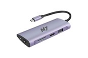 Dockingstation - M7 USB-C 11-in-1 dock with HDMI and VGA SD microSD RJ-45 USB3.0 and USB-C - 032