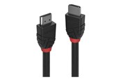 Skærmkabel - Lindy Black Line HDMI cable with Ethernet - 1 m - 36471
