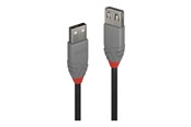 USB kabel - Lindy Anthra Line - USB extension cable - USB to USB - 20 cm - 36700