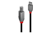 USB kabel - Lindy Anthra Line - USB-C cable - 24 pin USB-C to USB Type B - 2 m - 36942