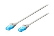 Netværkskabel - DIGITUS Ecoline patch cable - 1 m - grey - Grå - 1m - DK-1511-010