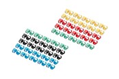 Netværkskabel - DIGITUS cable colour coding clips - for patch cable mixed (20 pcs. in each) - A-CC-M