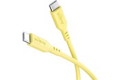 USB kabel - Pro USB-C <-> USB-C - PD 60W - 1.5m - Gul - USB Cable - 4040849777424