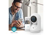 Smart Home - Nedis SmartLife Indendørs Kamera Wi-Fi 3MP Full HD 1296p Pan tilt Cloud Storage (mulighed) / microSD (ikke inkluderet) / Onvif Med bevægelsessensor Nattesyn Hvid - WIFICI23CWT