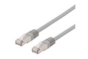 Netværkskabel - Deltaco STP-610AU - patch cable - 10 m - grey - Grå - 10m - STP-610AU