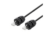 Netværkskabel - Deltaco SFTP-65AH-WP - patch cable - 5 m - black - Sort - 5m - SFTP-65AH-WP