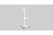 Vægbeslag, AV-Beslag & AV-Møbler - Gembird TV floor stand with caster wheels 32"" - 55"" - Max 25 kg - recommended for 55" - TVS-55T-03-W