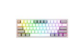 Tastatur - REDRAGON K617-RGB Fizz RGB White/Grey keyboard - Gaming Tastatur - Amerikansk engelsk - Hvid - K617-RGB