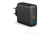 Mobil - Adaptere & Opladere - Aukey PA-D3 60W Dual-Port PD Charger with Dynamic Detect - EU Plug - PA-D3