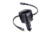 Mobil - Adaptere & Opladere - Baseus Enjoyment Max Car Charger 90W USB-C Lightning USB-A USB-C Ports - Black - C00035507121-02