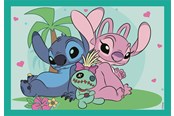 Puslespil - Clementoni Super Color Jigsaw Puzzle 4in1 Stitch Floor - 21745