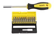 Håndværktøj - Home>it Screwdriver handle + 12 x Bits Cr-V steel - 70222