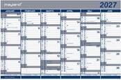Calendar - Hansgrohe Kontorkalender Dobbelt halvårskalender 2027 - 27063000