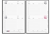 Calendar - Mayland 2-dages-kalender sort PP-plast 2026 - 16205000