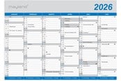Calendar - Mayland Kontorkalender Klassisk A5 2026 - 16058000