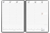 Calendar - Mayland Diplomat ugekalender m/spiral sort kunstskind 2026 - 16194500