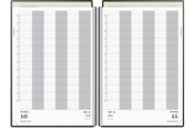 Calendar - Mayland Aftalekalender A4 dag sort PP-plast 2027 - 27220000