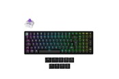 Tastatur - Keychron K4 HE - Wireless Tri-Mode Hot Swap QMK Gateron 2.0 Purple Magnetic (Hall Effect) - Gaming Tastatur - Nordisk - Sort - K4H-J1-BO